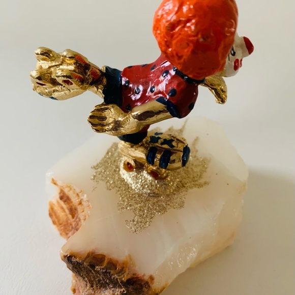 Clown figurine on marble base - Picture 6 of 8